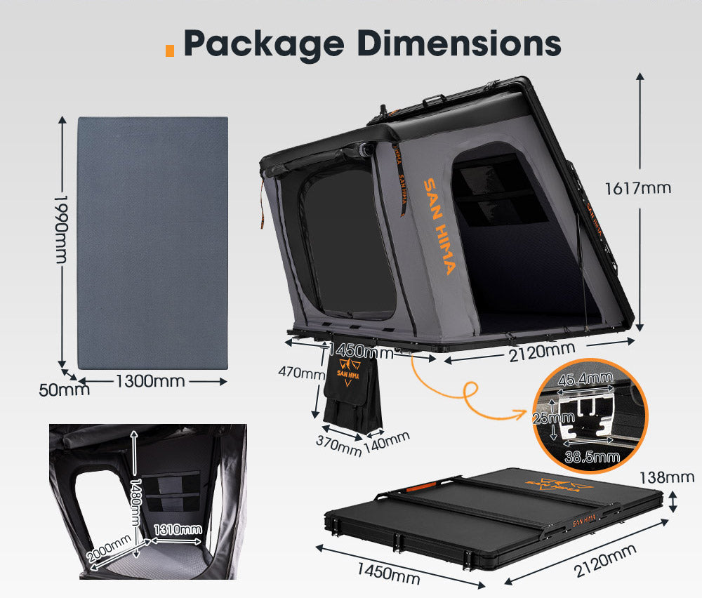 LCM Hardshell Rooftop Tent - Savannah Edition