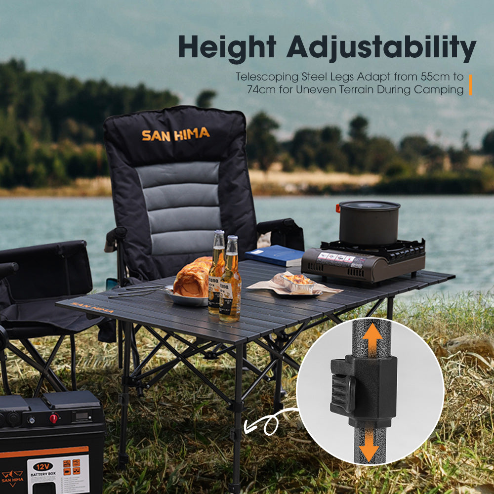 Aluminum camping table